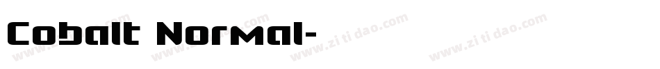 Cobalt Normal字体转换